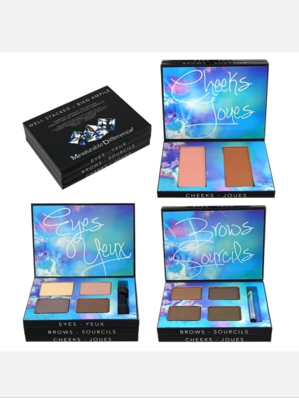 NWT WELL STACKED BY MEASURABLE DIFFERENCE MINERAL FULL FACE MAKEUP PALETTE!